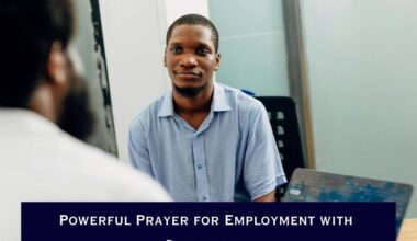 Powerful Prayer for Employment with Scriptures