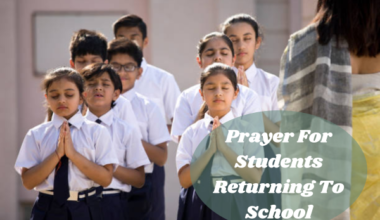 Prayer For Students Returning To School