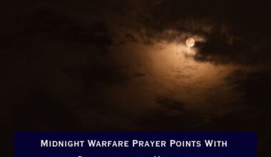 Midnight Warfare Prayer Points With Scriptures for Victory