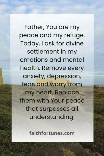 Prayers For Divine Settlement
