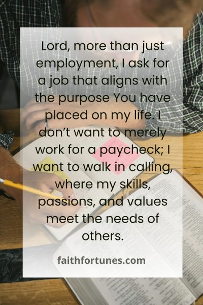 Powerful Prayer for Employment with Scriptures
